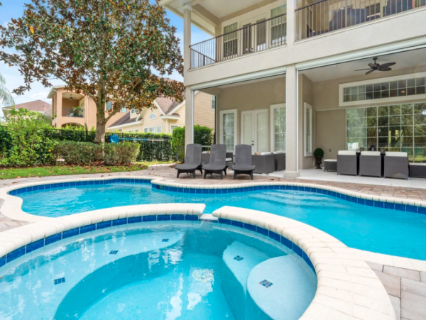 Luxurious 8-Bedroom Vacation Home in Orlando - Private Pool & Resort Amenities